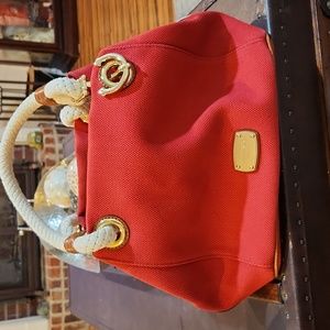 Micheal Kors Marina Red Anchor Tote bag